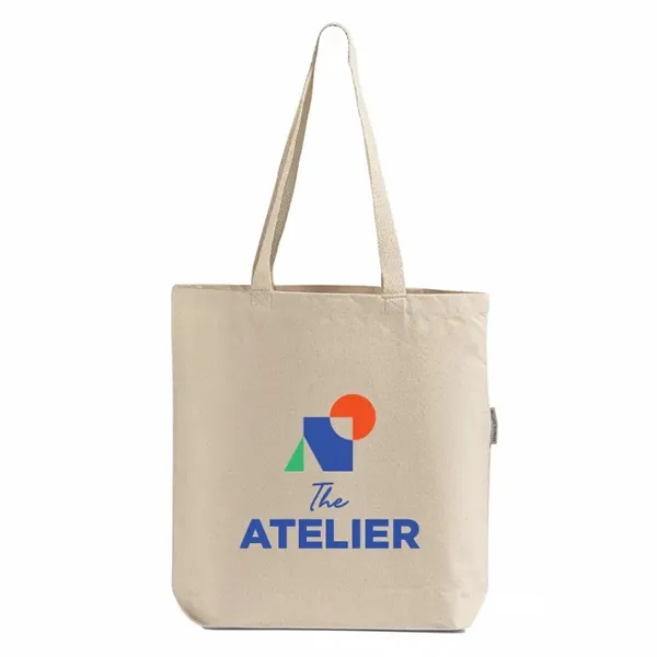 Durable organic canvas tote with reinforced handles-ideal for custom printed promotions,... from ASI 67557 LimeLight Ent