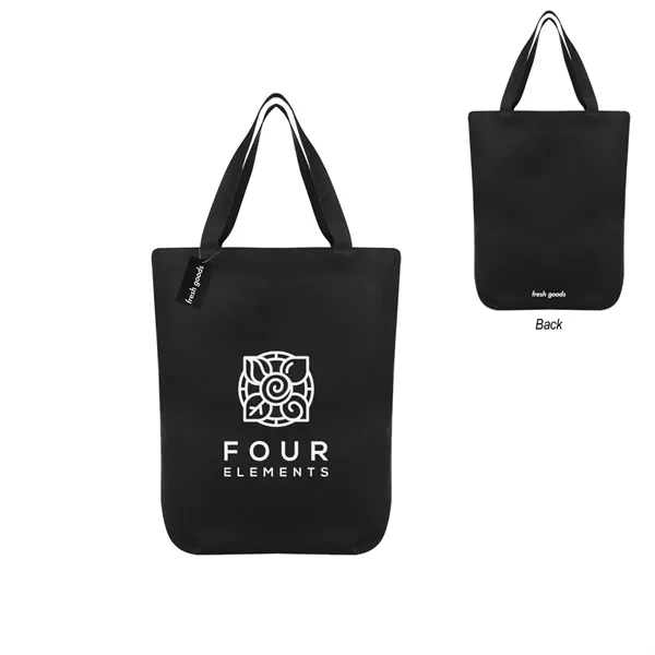 18" x 15.5" cotton tote bag with Fresh Goods hang tag.... from ASI 61125 Hit Promotional Products / Hit®