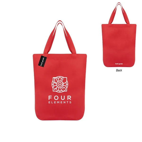 18" x 15.5" cotton tote bag with Fresh Goods hang tag.... from ASI 61125 Hit Promotional Products / Hit®