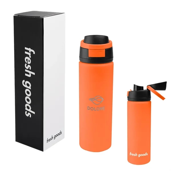 Fresh Goods 24 Oz. Pop Sip Recycled Stainless Steel Bottle... from ASI 61125 Hit Promotional Products / Hit®
