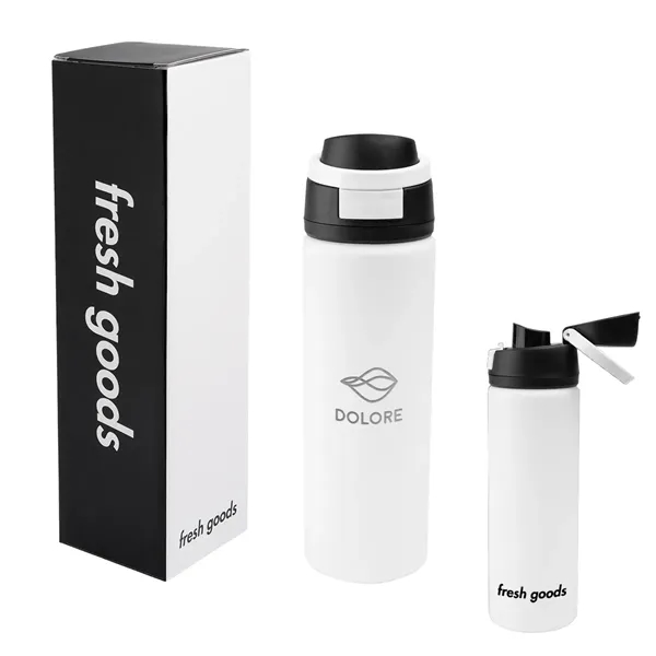 Fresh Goods 24 Oz. Pop Sip Recycled Stainless Steel Bottle... from ASI 61125 Hit Promotional Products / Hit®