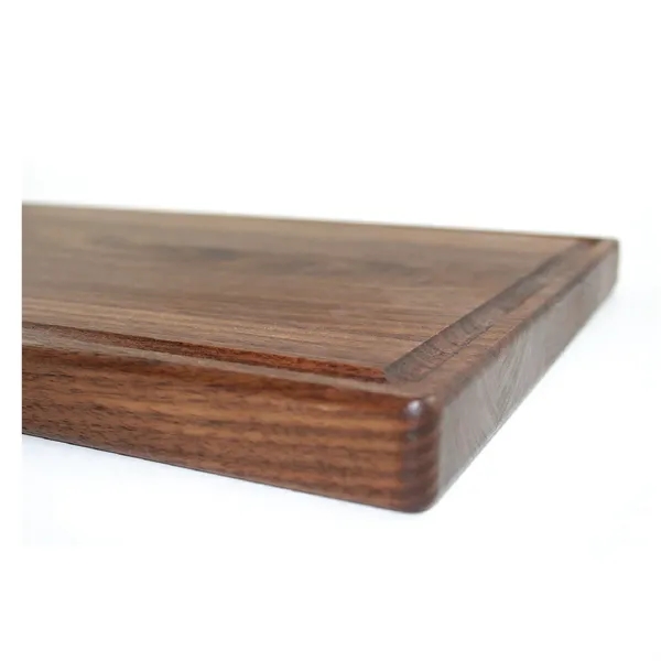 11" x 17" x 1" rectangular walnut cutting board with all-around... from ASI 74601 Calico