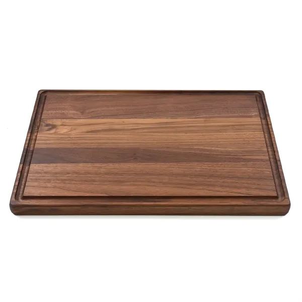 11" x 17" x 1" rectangular walnut cutting board with all-around... from ASI 74601 Calico