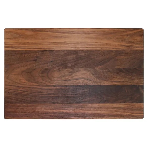 11" x 17" x 1" rectangular walnut cutting board with all-around... from ASI 74601 Calico