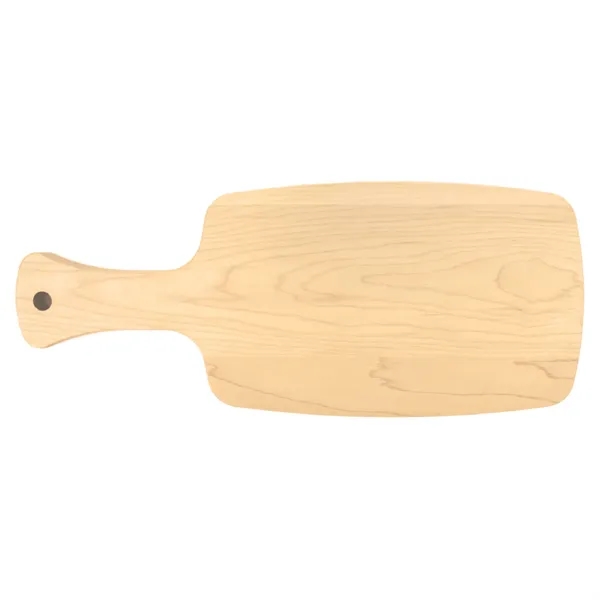 6" x 14.5" x 3/4" maple paddle-shaped cutting board with handle.... from ASI 74601 Calico