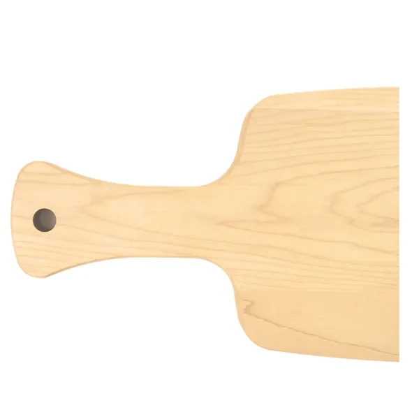 6" x 14.5" x 3/4" maple paddle-shaped cutting board with handle.... from ASI 74601 Calico