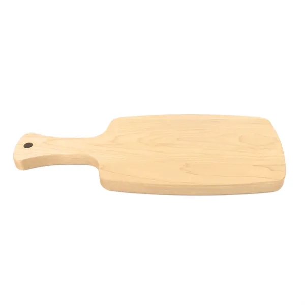 6" x 14.5" x 3/4" maple paddle-shaped cutting board with handle.... from ASI 74601 Calico