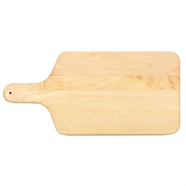8" x 17" x 3/4" paddle-shaped maple cutting board with 4"... from ASI 74601 Calico