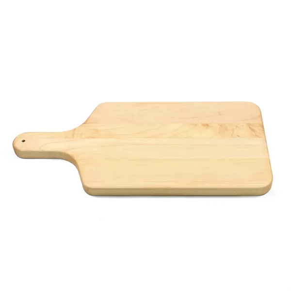 8" x 17" x 3/4" paddle-shaped maple cutting board with 4"... from ASI 74601 Calico