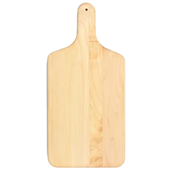 8" x 17" x 3/4" paddle-shaped maple cutting board with 4"... from ASI 74601 Calico