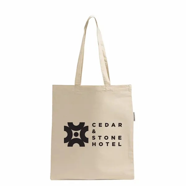 Eco-friendly tote made from certified organic cotton with reinforced handles-great for... from ASI 67557 LimeLight Ent