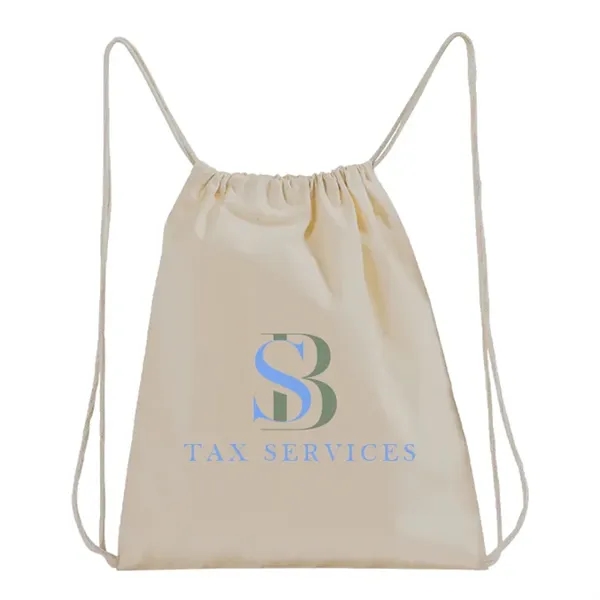 Eco-friendly canvas drawstring bag with jute accents. Great for events, schools,... from ASI 67557 LimeLight Ent