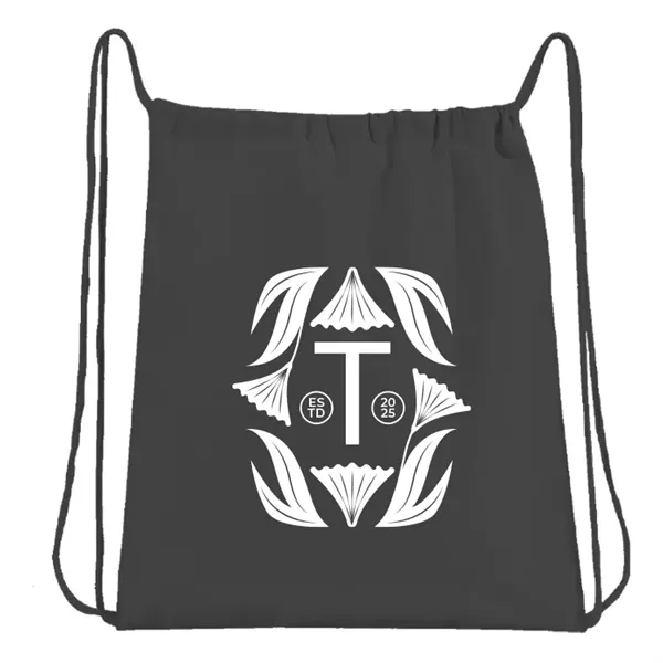 Eco canvas drawstring backpack with jute detail. Great for events, schools,... from ASI 67557 LimeLight Ent