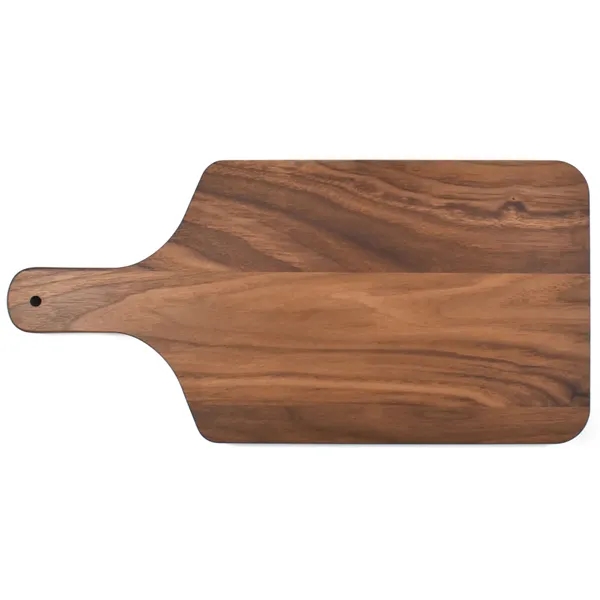 8" x 17" x 3/4" paddle-shaped walnut cutting board with 4"... from ASI 74601 Calico