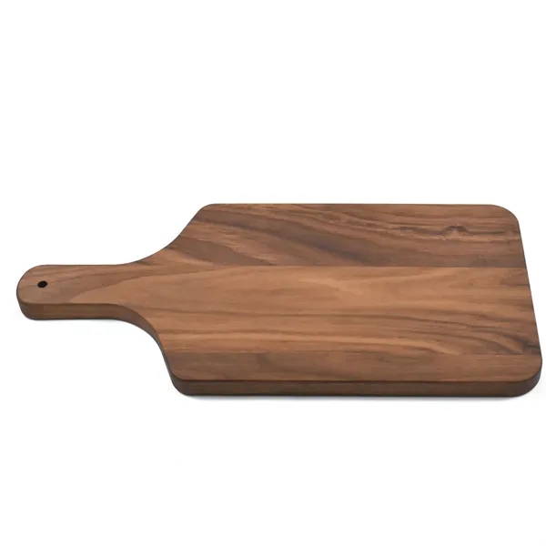 8" x 17" x 3/4" paddle-shaped walnut cutting board with 4"... from ASI 74601 Calico
