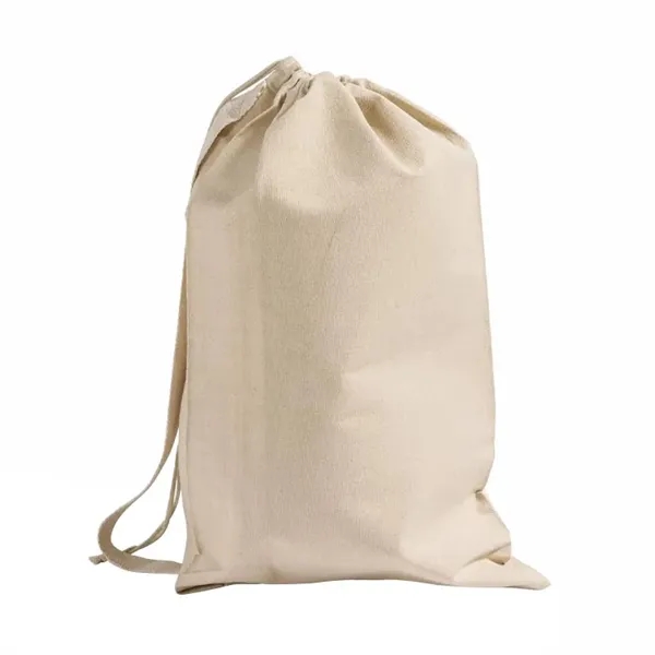 Heavy-duty cotton canvas laundry bag with drawstring closure and large imprint... from ASI 67557 LimeLight Ent
