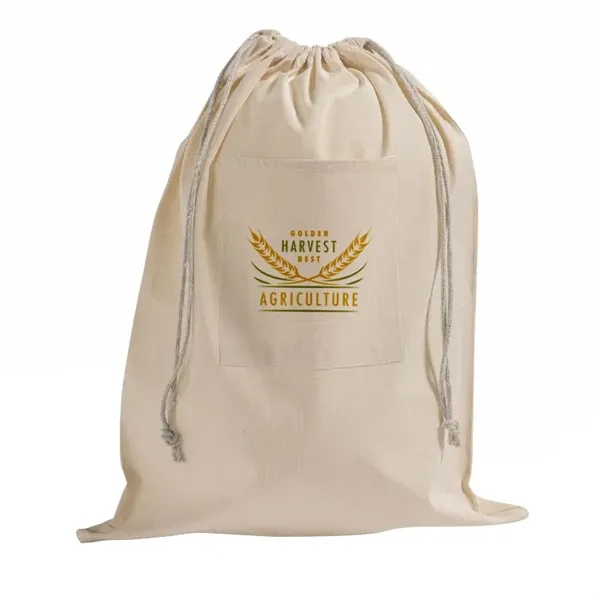 Eco-friendly 100% cotton laundry bag with large imprint area-ideal for small... from ASI 67557 LimeLight Ent