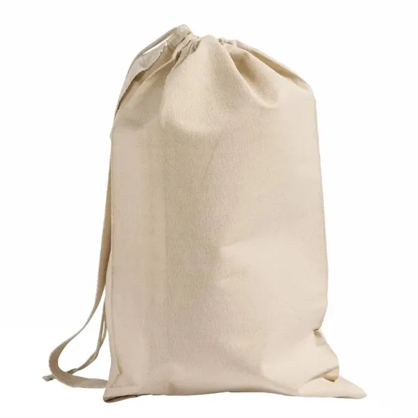 Heavy-duty cotton canvas laundry bag with drawstring closure & large imprint... from ASI 67557 LimeLight Ent