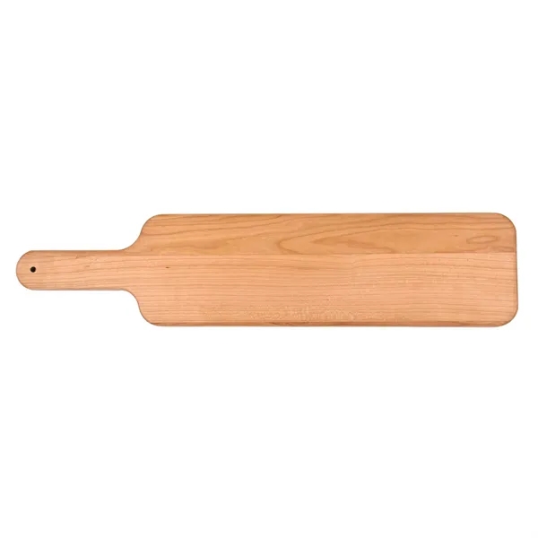 4 1/2" x 20" x 3/4" paddle-shaped cherry wood cutting board... from ASI 74601 Calico