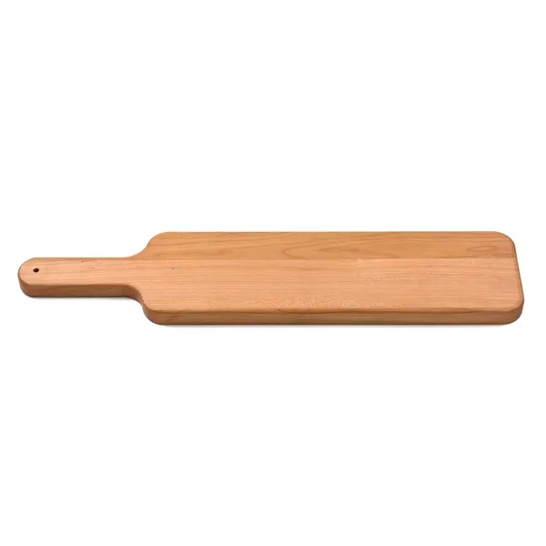 4 1/2" x 20" x 3/4" paddle-shaped cherry wood cutting board... from ASI 74601 Calico