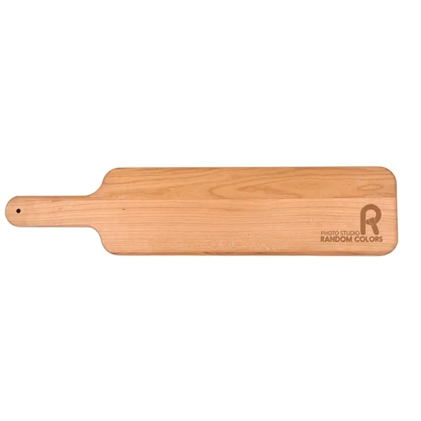 4 1/2" x 20" x 3/4" paddle-shaped cherry wood cutting board... from ASI 74601 Calico