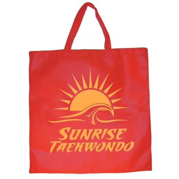 18" x 18" dimpled polypropylene flat tote bag with self handles... from ASI 31260 AdCapitol