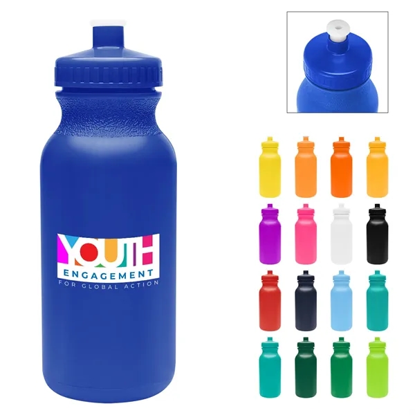 20 oz. bike bottle with screw-on, spill-resistant push pull lid.... from ASI 61125 Hit Promotional Products / Hit®