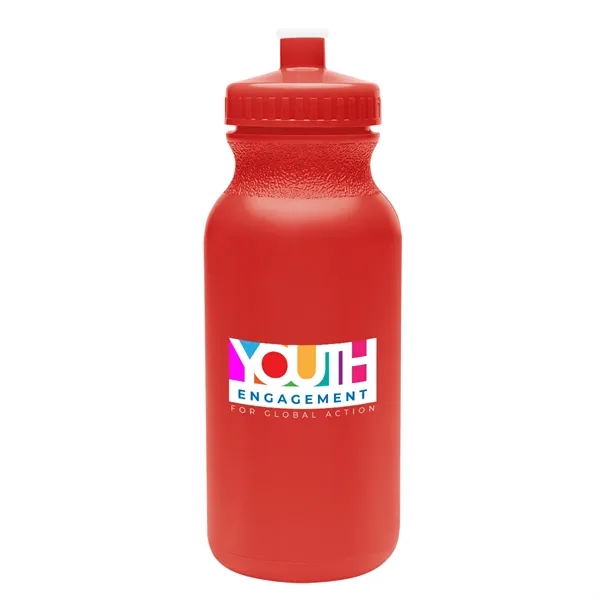 20 oz. bike bottle with screw-on, spill-resistant push pull lid.... from ASI 61125 Hit Promotional Products / Hit®