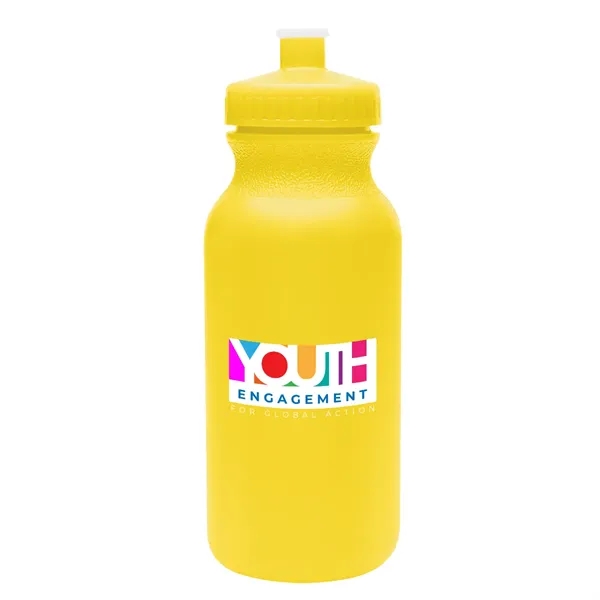 20 oz. bike bottle with screw-on, spill-resistant push pull lid.... from ASI 61125 Hit Promotional Products / Hit®