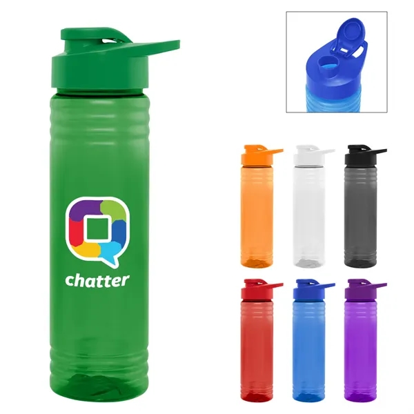 24 oz. PET sports bottle with screw-on, spill-resistant flip top lid... from ASI 61125 Hit Promotional Products / Hit®