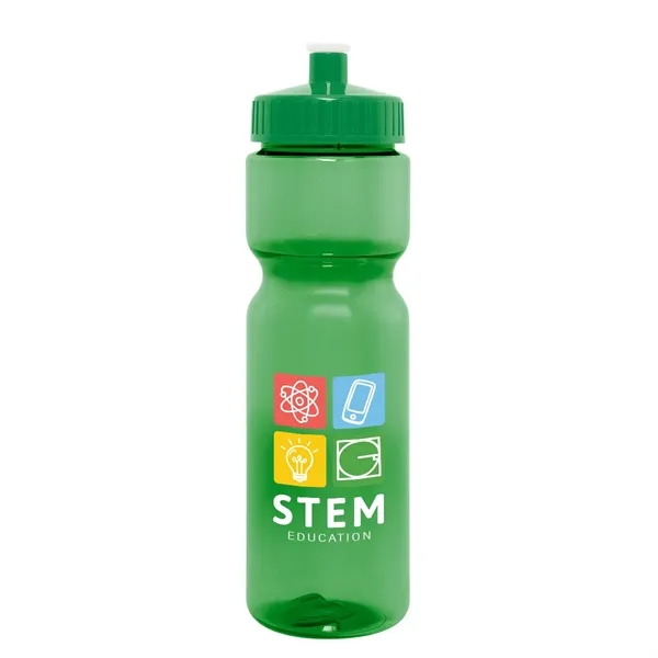 28 oz. PET bottle with screw-on, spill-resistant push pill lid.... from ASI 61125 Hit Promotional Products / Hit®