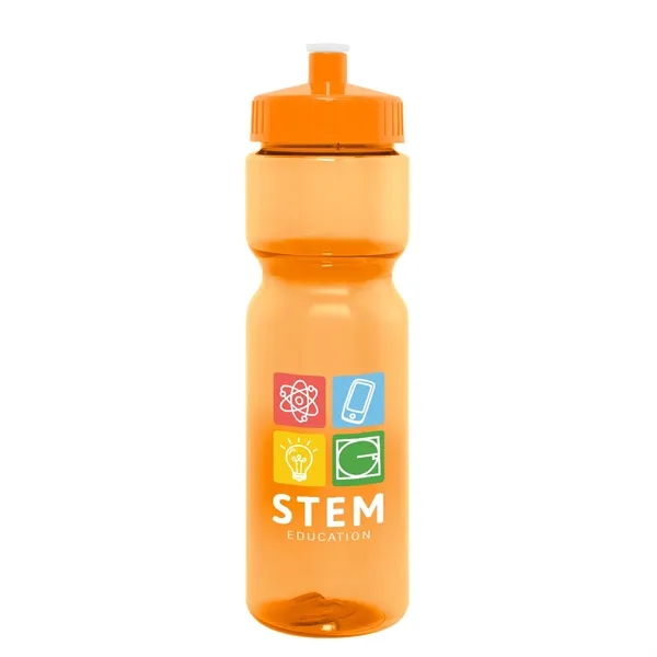 28 oz. PET bottle with screw-on, spill-resistant push pill lid.... from ASI 61125 Hit Promotional Products / Hit®