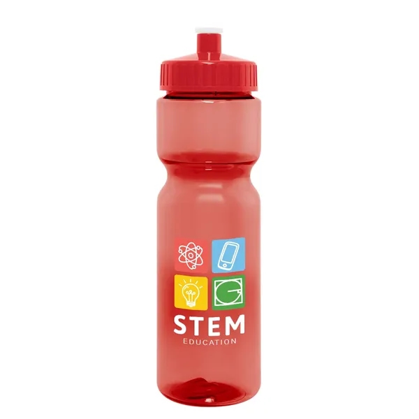 28 oz. PET bottle with screw-on, spill-resistant push pill lid.... from ASI 61125 Hit Promotional Products / Hit®