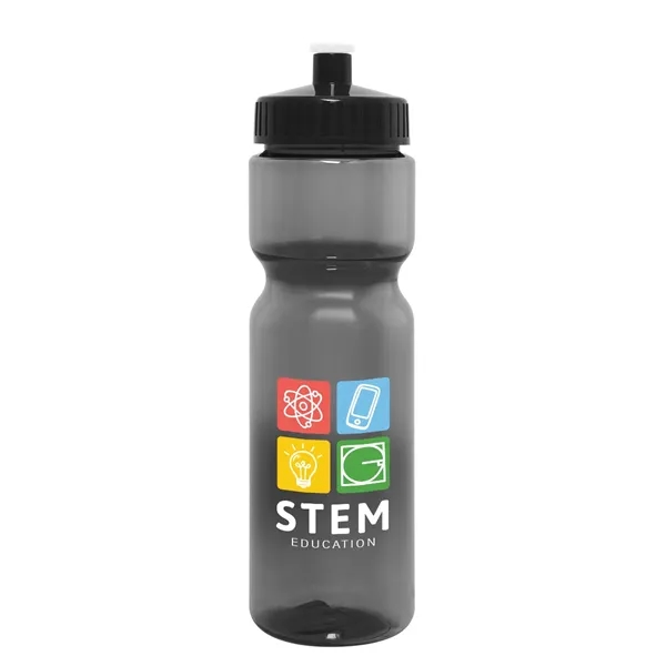 28 oz. PET bottle with screw-on, spill-resistant push pill lid.... from ASI 61125 Hit Promotional Products / Hit®