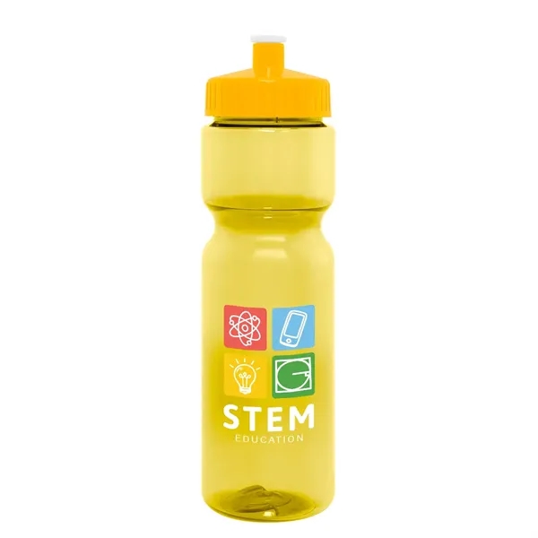 28 oz. PET bottle with screw-on, spill-resistant push pill lid.... from ASI 61125 Hit Promotional Products / Hit®