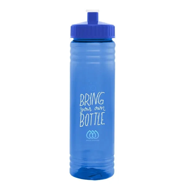 24 oz. PET sports bottle with screw-on, spill-resistant push pull lid.... from ASI 61125 Hit Promotional Products / Hit®