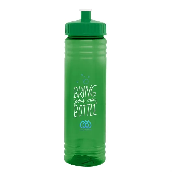 24 oz. PET sports bottle with screw-on, spill-resistant push pull lid.... from ASI 61125 Hit Promotional Products / Hit®