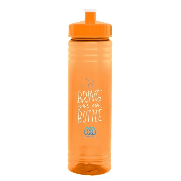 24 oz. PET sports bottle with screw-on, spill-resistant push pull lid.... from ASI 61125 Hit Promotional Products / Hit®