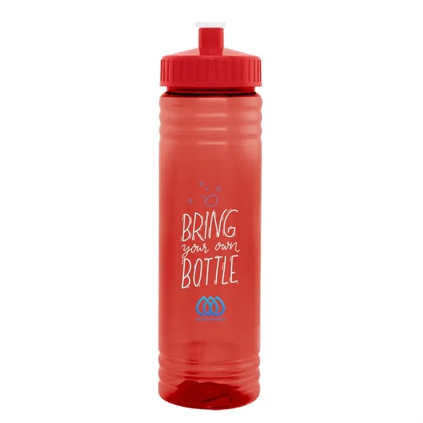 24 oz. PET sports bottle with screw-on, spill-resistant push pull lid.... from ASI 61125 Hit Promotional Products / Hit®