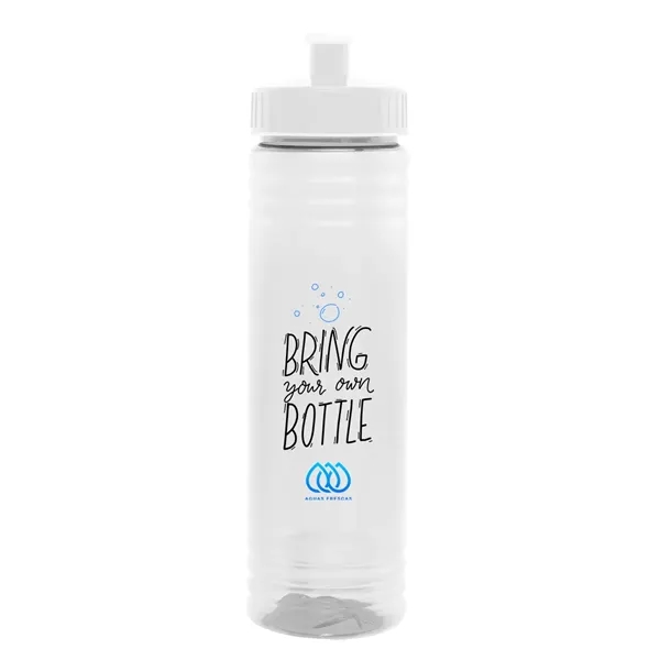 24 oz. PET sports bottle with screw-on, spill-resistant push pull lid.... from ASI 61125 Hit Promotional Products / Hit®