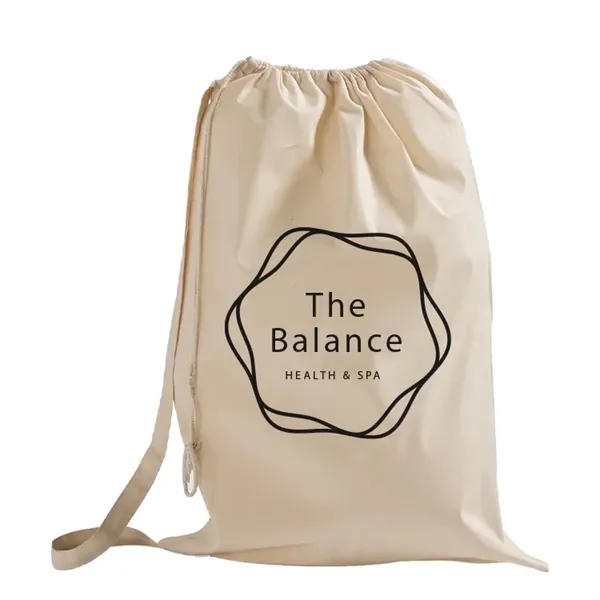 Lightweight cotton laundry bag with drawstring closure-ideal for travel, dorms, or... from ASI 67557 LimeLight Ent