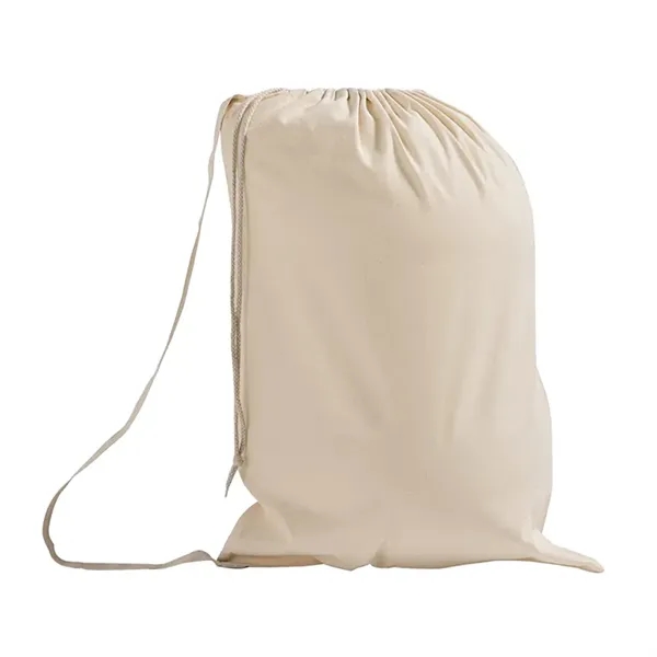 Eco-friendly cotton laundry bag with drawstring and shoulder strap-perfect for daily... from ASI 67557 LimeLight Ent