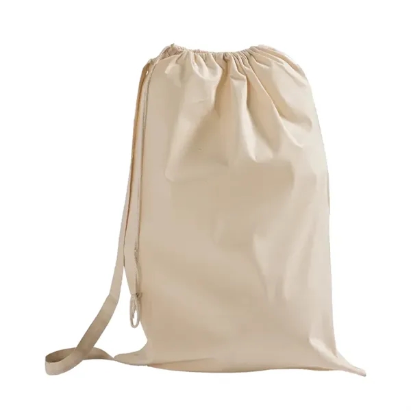 Eco-friendly cotton laundry bag with drawstring and shoulder strap-perfect for daily... from ASI 67557 LimeLight Ent