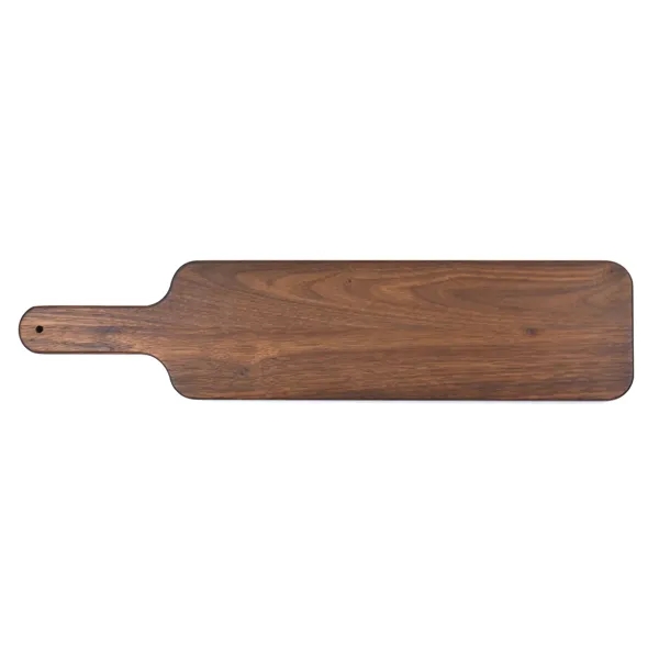 4 1/2" x 20" x 3/4" paddle-shaped walnut cutting board with... from ASI 74601 Calico