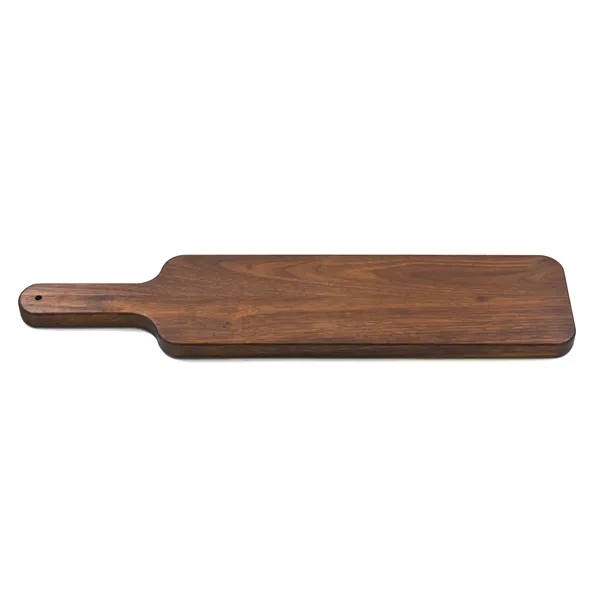 4 1/2" x 20" x 3/4" paddle-shaped walnut cutting board with... from ASI 74601 Calico