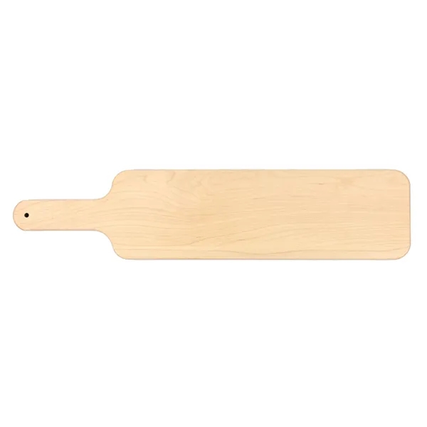 4 1/2" x 20" x 3/4" thin paddle-shaped walnut cutting board... from ASI 74601 Calico