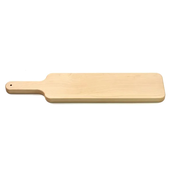 4 1/2" x 20" x 3/4" thin paddle-shaped walnut cutting board... from ASI 74601 Calico