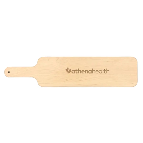 4 1/2" x 20" x 3/4" thin paddle-shaped walnut cutting board... from ASI 74601 Calico