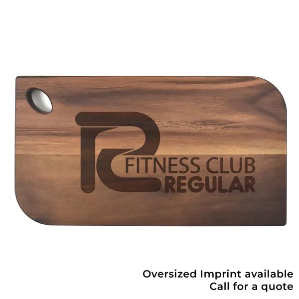 6" x 11" x 3/4" walnut charcuterie board with cutout hanging... from ASI 74601 Calico