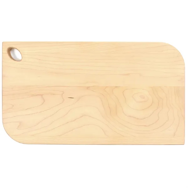 8" x 14" x 3/4" maple wood charcuterie board with cutout... from ASI 74601 Calico